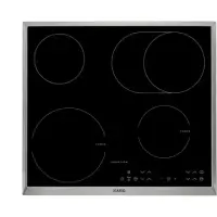AEG HK634150XB Vitroceramic + Induction, Number of burners/cooking zones 4, Black, Timer