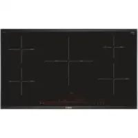 Bosch Hob PIV975DC1E Induction, Number of burners/cooking zones 5, Touch, Timer, Black, Display, 91.6 cm