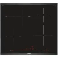 Bosch Hob PIF675DE3E Induction, Number of burners/cooking zones 4, Black, Timer