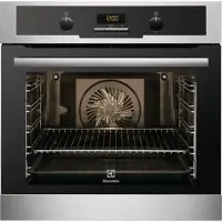 Electrolux EEB4433POX 74 L, Stainless steel, Push pull, Height 59.4 cm, Width 59.4 cm, Built-in Oven