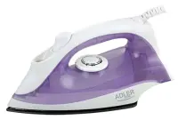 Iron | Adler | AD 5019 | With cord | 1600 W | Water tank capacity 100 ml | Continuous steam 10 g/min | Violet/White – pilt 6