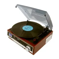 Camry | Turntable with radio | CR 1113 | AUX in | Brown – pilt 5