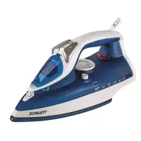 Iron Scarlett SC-SI30E01R Azure, 2200 W, With cord, Continuous steam 40 g/min, Steam boost performance 120 g/min, Auto power off, Anti-drip function, Anti-scale system, Vertical steam function