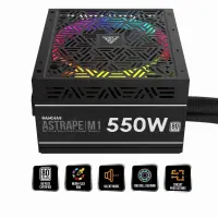 GAMDIAS ASTRAPE M1-550W toiteallika komponent 20+4 pin ATX ATX Must