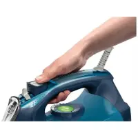 Iron Bosch TDA703021A Blue, 3200 W, With cord, Continuous steam 50 g/min, Steam boost performance 200 g/min, Anti-drip function, Anti-scale system, Vertical steam function, Water tank capacity 380 ml