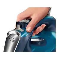 Iron Bosch TDA703021A Blue, 3200 W, With cord, Continuous steam 50 g/min, Steam boost performance 200 g/min, Anti-drip function, Anti-scale system, Vertical steam function, Water tank capacity 380 ml – pilt 4