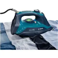 Iron Bosch TDA703021A Blue, 3200 W, With cord, Continuous steam 50 g/min, Steam boost performance 200 g/min, Anti-drip function, Anti-scale system, Vertical steam function, Water tank capacity 380 ml – pilt 6