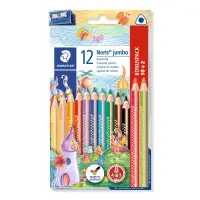 Värvipliiatsid STAEDTLER Noris Jumbo, 12 tk