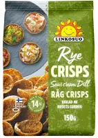 Rukkirõpsud LINKOSUO hapukoore ja tilli, 150g