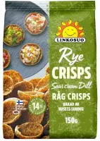 Rukkirõpsud LINKOSUO hapukoore ja tilli, 150g