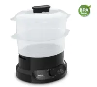 TEFAL | Food Steamer | VC139810 | Black | 800 W | Capacity 6 L | Number of baskets 2