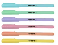 Pastapliiatsid KORES K1-M, 6tk, sinine – pilt 2