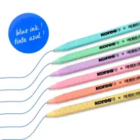 Pastapliiatsid KORES K1-M, 6tk, sinine – pilt 3