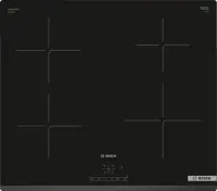 Bosch | Hob | PUE63KBB6E | Induction | Number of burners/cooking zones 4 | Touch | Timer | Black
