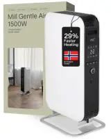 Mill | Heater | AB-H1500DN | Oil Filled Radiator | 1500 W | Number of power levels 3 | Suitable for rooms up to 16-24 m² | White – pilt 9