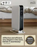 Mill | Heater | AB-H1000DN | Oil Filled Radiator | 1000 W | Number of power levels 3 | Suitable for rooms up to 12-16 m³ | White – pilt 17