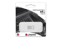 Kingston Technology DataTraveler Micro USB-välkmälu 64 GB USB tüüp A 3.2 Gen 1 (3.1 Gen 1) Hõbe – pilt 6