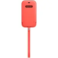 iPhone 12 / 12 Pro Leather Sleeve with MagSafe - Pink Citrus, Model A2502