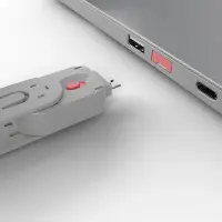 Lindy 40450 pordilukk Pordilukk + võti USB tüüp A Roosa Akrüülnitriil butadieen stüreen (ABS) 5 tk – pilt 5