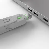 Lindy 40451 pordilukk Pordilukk + võti USB tüüp A Roheline Akrüülnitriil butadieen stüreen (ABS) 5 tk – pilt 6