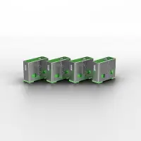 Lindy 40451 pordilukk Pordilukk + võti USB tüüp A Roheline Akrüülnitriil butadieen stüreen (ABS) 5 tk – pilt 11