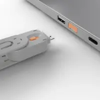 Lindy 40453 pordilukk Pordilukk + võti USB tüüp A Oranž Akrüülnitriil butadieen stüreen (ABS) 5 tk – pilt 3
