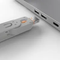 Lindy 40453 pordilukk Pordilukk + võti USB tüüp A Oranž Akrüülnitriil butadieen stüreen (ABS) 5 tk – pilt 8