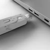 Lindy 40454 pordilukk Pordilukk + võti USB tüüp A Valge Akrüülnitriil butadieen stüreen (ABS) 5 tk – pilt 3