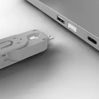 Lindy 40454 pordilukk Pordilukk + võti USB tüüp A Valge Akrüülnitriil butadieen stüreen (ABS) 5 tk – pilt 9