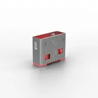 Lindy 40460 pordilukk USB tüüp A Roosa Akrüülnitriil butadieen stüreen (ABS) 10 tk – pilt 4