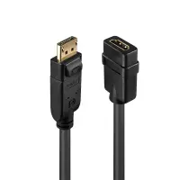 Lindy 41005 videokaabliadapter 0,15 m DisplayPort HDMI Must – pilt 4