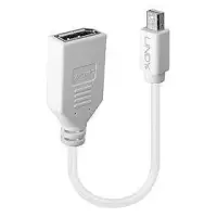 Lindy 41021 DisplayPort-kaabel 0,15 m Mini DisplayPort Valge