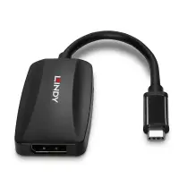 Lindy 43337 videokaabliadapter 0,13 m USB tüüp-C DisplayPort Must – pilt 5