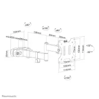 Neomounts FL40-450BL11 telerikinnitus 81,3 cm (32") Must – pilt 20