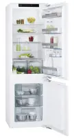 AEG Refrigerator SCS71800C0 Built-in, Combi, Height 176.9 cm, A+, Fridge net capacity 192 L, Freezer net capacity 75 L, Display, 35 dB, White