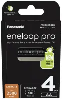 Panasonic | Rechargeable Batteries | ENELOOP Pro BK-3HCDE/4BE | AA | 2500 mAh | 4 pc(s)