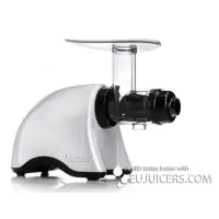 Sana Juice extractor EUJ-707W Type Single Auger Slow juicer, White, 200 W, Number of speeds 1, 63 - 75 RPM