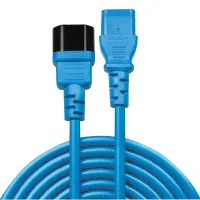 Lindy 30471 toitekaabel Must, Sinine 1 m C14 pistikut C13 pistikut – pilt 2