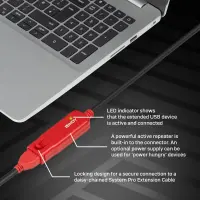 Lindy 42780 USB-kaabel USB 2.0 8 m USB A Must – pilt 2
