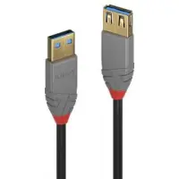Lindy 36763 USB-kaabel USB 3.2 Gen 1 (3.1 Gen 1) 3 m USB A 5 Gbit/s Must