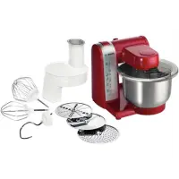 Bosch Kitchen machine MUM48R1 600 W, Number of speeds 4, Bowl capacity 3.9 L, Red, Stainless steel