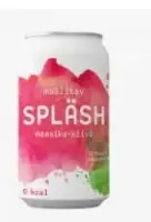 Maasika-kiivi gaseeritud vesi SPLÄSH 330ml (kogus 24 tükki)