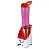 Personal blender Adler AD 4054 Red, 250 W, Plastic, 0.6 L,