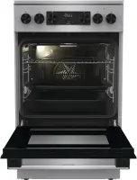 Gorenje | Cooker | GECS5C70XA | Hob type Vitroceramic | Oven type Electric | Stainless steel | Width 50 cm | Grilling | LED | Depth 59.4 cm | 70 L