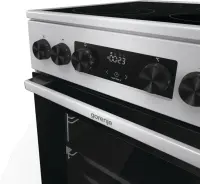 Gorenje | Cooker | GECS5C70XA | Hob type Vitroceramic | Oven type Electric | Stainless steel | Width 50 cm | Grilling | LED | Depth 59.4 cm | 70 L – pilt 3