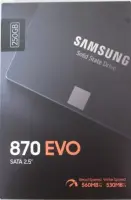 SALE OUT. Samsung | SSD | 870 EVO | 250 GB | SSD form factor 2.5" | Solid-state drive interface SATA III | Read speed 560 MB/s | Write speed 530 MB/s | DAMAGED PACKAGING