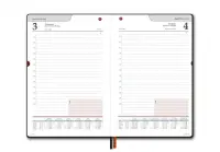 Raamatkalender FASHION BLACK EDITION PÄEV, A5, bordoo