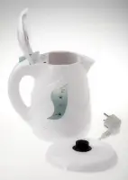 Adler | Kettle | AD 08 | Standard | 850 W | 1 L | Plastic | 360° rotational base | White – pilt 3