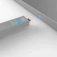Lindy 40465 pordilukk Pordilukk + võti USB tüüp-C Sinine Akrüülnitriil butadieen stüreen (ABS) 1 tk