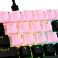 HyperX Rubber Keycaps - Gaming Accessory Kit - Pink (US Layout) Klaviatuurinupp